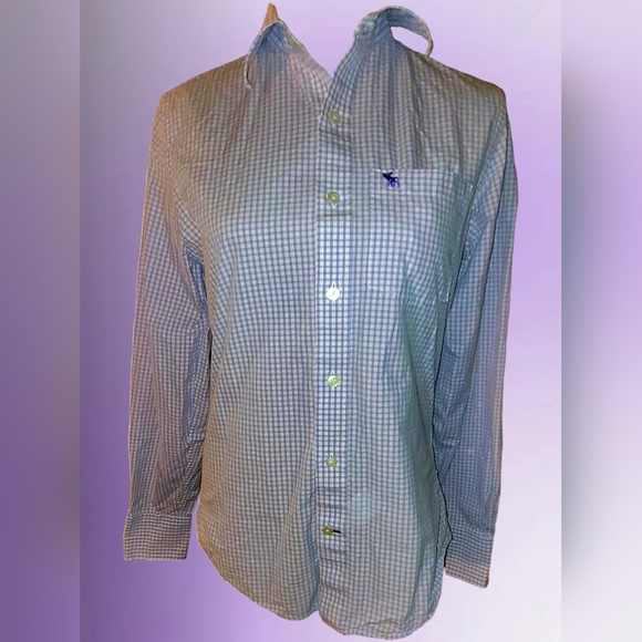 VINTAGE MENS ABERCROMBIE & FITCH LONG SLEEVE BUTTON DOWN SHIRT SZ. SM - Picture 1 of 7